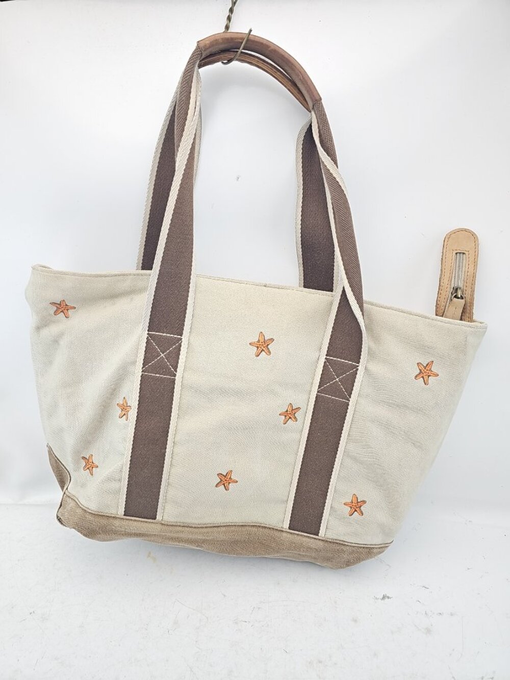L.L.Bean Starfish Embroidered Tote